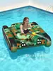 Tanque Inflável de PVC Boia de Água Jato de Água Piscina de Batalha de Água Brinquedo Cama Flutuante para Adultos com Pistola de Água Personalização de Fábrica