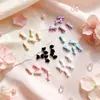 Decoraciones de Uñas con Lazo de Perlas Mini de Moda, Accesorios para Uñas de Resina con Lazo Lindo 3D al por Mayor