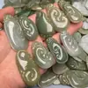 Jade de Grau A do Mianmar Atacado Fivela da Paz Jade com Paisagem Ruyi Fu Bei Pingente de Buda Acessível Preço Especial Atacado