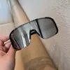 Gafas de montañismo de una pieza de montura grande, gafas a prueba de viento y polvo, gafas para montar al aire libre, gafas de sol plateadas al agua para mujer