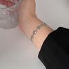 Pulsera de nariz simple personalizada para mujer ins diseño de nicho japonés y coreano 2023 temperamento estilo frío pulsera para novias estudiantes