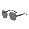 Nuevas Gafas de Sol Sin Montura, Gafas Poligonales de Moda, Visores Solares de Moda al por Mayor Transfronterizos, Gafas para Conducir y Viajar