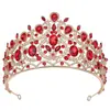 Novo Adorno de Cabeça Europeu e Americano com Coroa Grande Atmosférico Strass Coroa para Vestido de Noiva Acessórios de Cabelo Acessórios de Styling para Vestido de Jantar