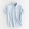 [Processamento Personalizado] Maciez como Nuvem, Camisa com Gola Peter Pan Fácil de Cuidar para Mulheres, Camisa Estudantil Manga Curta Esportiva, Confortável, Caimento Solto para Mulheres