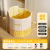 Tina de Baño Portátil Modelo Nuevo con Respaldo, Tina de Baño Redonda Plegable para Adultos Espesa de Temperatura Constante, Aislamiento de Sauna