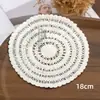 Hilo de Algodón Tejido Retro Espesado Encaje Hueco Mantel de Café Parche de Tela DIY Ropa Hecha a Mano Bolsillo Falso Posavasos Europeos