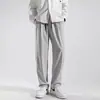 Pantalones de Pierna Ancha de Moda para Primavera y Otoño, Pantalones Casuales Sueltos de Pierna Recta con Caída, Pantalones Largos, Pantalones Deportivos de Verano para Hombre