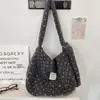 510172 Nova Bolsa Transversal de Pelúcia Coração Outono e Inverno Sacola de Compras Sacola de Compras Bolsa Transversal de Ombro Lona Grande Capacidade