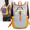 Mochila leve de design de nicho mochila de montanhismo ao ar livre dopamina grande capacidade mochila de ombro duplo mochila nova moda