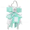 Bolsa Acabada Original Feita à Mão com Renda de Bolinhas Laço de Diamante Pingente de Chaveiro para Menina Acessório de Bolsa Vintage