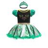 Ropa de Halloween para Niños Mameluco Pulóver de Manga Corta Bebé Infantil Princesa Mono Traje para Gatear Vestido para Niñas