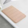 Alfombra de baño de PVC con vellón coral de color sólido transfronterizo, antideslizante, con absorción de agua, disponible en stock
