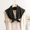 Bufanda Pequeña Cuadrada Usada Patrón de Grietas de Hielo y Viento 70 Bufanda de Seda Moda Versátil Bufanda Pequeña para el Cuello Bufanda Retro Ligera Protección Solar Bufanda de Seda
