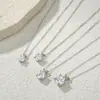 Joyería de Plata Chica Soñadora Venta Caliente Versátil Elegante Collar para Mujeres Collar de Cadena Forma O para Uso Diario Collar Geométrico Redondo