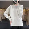 Suéter de Punto Canalé Ajustado con Cuello Alto de Media Manga Engrosado Nuevo Transfronterizo Otoño/Invierno 2026 Top Básico para Mujer