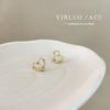 Hielo Cristal Transparente Diamante Triturado Pendientes de Tachuela Estudiante Pendientes para Mujer Temperamento Celebridad de Internet Douyin Estilo Caliente Nicho Sentido de Alta Gama Pendientes Joyería para Orejas