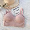 Tubo Transparente de Hilo Continuo Una Pieza Hermoso Espalda Cruzada Tops Tubulares Deportivos Ropa Exterior Tirantes Cruzados Lencería Sexy Mujer