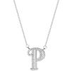 Ventas Directas de Fábrica Collar de Plata 925 26 Letras Inglesas Estilo Simple Ins con Letra Mayúscula con Incrustaciones de Diamantes Nombre Cadena Clavicular Colgante para Mujer
