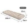 Cama Inflable Portátil Individual para Acampar, Esterilla Inflable de Ocio al Aire Libre, Colchón Inflable Plegable Portátil Engrosado para Siesta de Camping