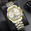 Reloj AIYISHI AIYISHI 8106 para hombre, de negocios, mecánico automático, resistente al agua, Tourbillon hueco, reloj de pulsera para hombre