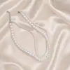 Colar de Pérolas Dupla Camada Estilo Palácio Retrô ~ Colar Choker Corrente de Clavícula Estilo Hong Kong Ins de Alta Qualidade e Versátil