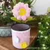 Producto Terminado: Portalápices de Rama Retorcida, Portalápices Colorido de Girasol y Tulipán, Decoración de Flores Artificiales, Regalo del Día del Maestro