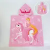 Bata con capucha para niños en stock, bata de baño engrosada, secado rápido y absorbente, con estampado reactivo, adecuada para uso doméstico como toalla de baño ponible