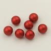 Austriaco Shijia 5818-2027 rojo intenso medio agujero Perla cuentas sueltas aretes DIY aretes colgante accesorios tejidos