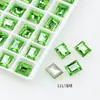Dongzhou Broca Angular Retangular Broca de Bala de Gelo Broca Tridimensional Imitação de Corte Hua Galvanoplastia a Vácuo Prata Ornamentos para Unhas Acessórios Personalizado