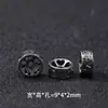 Xizang Prata Três-Sete Prata Estilo Vintage Contas Flor de Lótus Espaçadoras para Riqueza e Prosperidade, Pulseira e Acessório de Colar com Corda Trançada Feita à Mão
