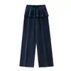 Pantalones para Niña Princesa Yuanyuan 2026 Nueva Llegada Ropa de Otoño para Niños Color Sólido Encaje Cubre Glúteo Suelto Pantalones Niñas Niños Mayores