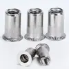 Acero al carbono galvanizado tuerca remache grande avellanada raya vertical tuerca remache de tracción tuerca remache de tracción avellanada M4-M12
