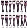 Meias Sexy, Acessórios de Sedução, Lingerie, Pijamas Vazados, Calça Jacquard de Uniforme, Meias-Liga de Rede Cruzadas Europeias e Americanas Transfronteiriças