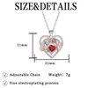 Knn-479 Color Rosa Amor Separación de Color Collar Eléctrico Dibujos Animados Transfronterizo Estilo Lujo Ligero Cadena Clavicular Colgante Popular Venta al por Mayor