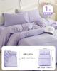 Guxu Sábanas Desechables, Ropa de Cama para Viajes B&B, Juego de Cuatro Piezas Grueso a Prueba de Suciedad para Tren Hotel, Dormilón Portátil