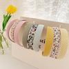 Corea del Sur Internet Popular Súper Hada Estilo Francés Niña Aro Floral para la Cabeza Nuevo Color de Primavera Aro para el Cabello Mujer Lavado de Cara Lindo Todo Combinable Salir