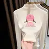 Blusa Térmica Versátil de Manga Longa com Fleece Escovado para Meninas com Gola Meio-Alta Franzida Chegada Nova Outono/Inverno 2026