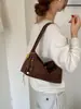 Bolso de axila retro de gran capacidad transfronterizo para mujer, nuevo bolso de mano de moda simple para otoño e invierno 2026, bolso de hombro para el trabajo