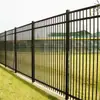 Tubería de acero galvanizado en caliente para valla de jardín, barandilla de aislamiento para patio residencial estilo americano, valla con púas anti-escalada