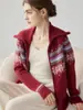 Suéter Fair Isle para mujer, nueva colección otoño/invierno 2026, cárdigan de punto de cachemira, top suéter de punto jacquard de corte holgado