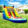 Resbaladilla Inflable Acuática para Exteriores, Castillo con Piscina para Niños, Trampolín, Resbaladilla, Pequeño Castillo Travieso, Parque de Diversiones para Niños