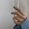 Anillo Ins Estudiante Ajustable Barato Anillo Varios Centavos Punk Retro Anillo Hombres Lavable y Exquisito