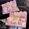 Caixa de Embalagem para Cupcakes Dia das Mães 2025 Fundo Placa Fada Madrinha Decorativo Transparente Destaque Caixa Portátil 6 Grãos