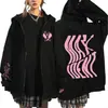 Soporte de Fan Transfronterizo Straykids Ropa Periférica Sudadera Estampada Harajuku con Capucha Holgada Cremallera Sudadera al por Mayor