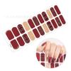Venta al por mayor de fábrica moda popular diseño de rayas pegatinas para uñas impermeables arte de uñas pegatinas completas pegatinas de color navideño enviar tira de frotar