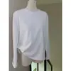Camiseta Blanca de Algodón Puro para Hombre y Mujer Misma Camisa Base Primavera, Otoño e Invierno Terciopelo Alemán Cálido Manga Larga Top Base Interior