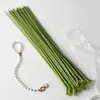 Hastes de Flores Artificiais, Hastes de Antúrio Vermelho, Hastes Retas, Cabeças de Flores Curvadas, Acessórios, Galhos Artificiais para DIY, Materiais para Arranjo de Flores, Atacado do Fabricante
