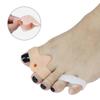 Corrector Separador de Dedos de Doble Orificio Superpuesto Antidesgaste Separador de Dedos Auxiliar Hallux Valgus Ortopedia para Huesos del Pie