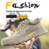 Sapatos de Segurança Masculinos, Anti-Amasse, Anti-Perfuração, Leves, Isolados, Soldagem, Anti-Escaldante, Couro Bovino, Biqueira de Aço, Sapatos de Proteção, Antiderrapantes, Sapatos de Trabalho Femininos