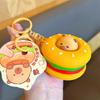 Chaveiro Novo Estilo Brinquedo de Apertar, Pingente de Figura de Urso Desenho Animado para Apertar e Ejetar, Chaveiro de Carro Fofo para Alívio do Estresse